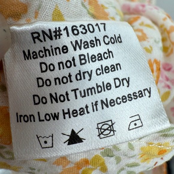 Princess Polly Floral‎ Mini Dress Womens Sz 6 Yellow Pink Open Back Y2K Babydoll - Picture 10 of 11